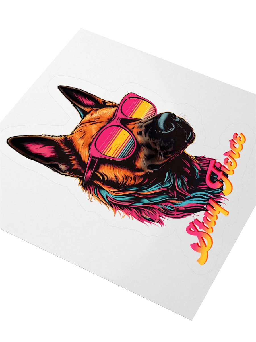 Stay Fierce Belgian Malinois K9 Sticker product image (3)