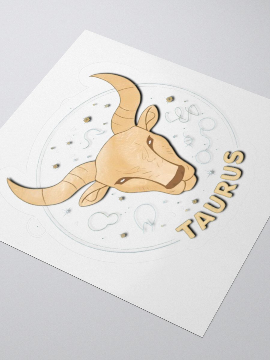 Taurus Zodiac Sticker - Exclusive Bull Design | TDS Music product image (7)