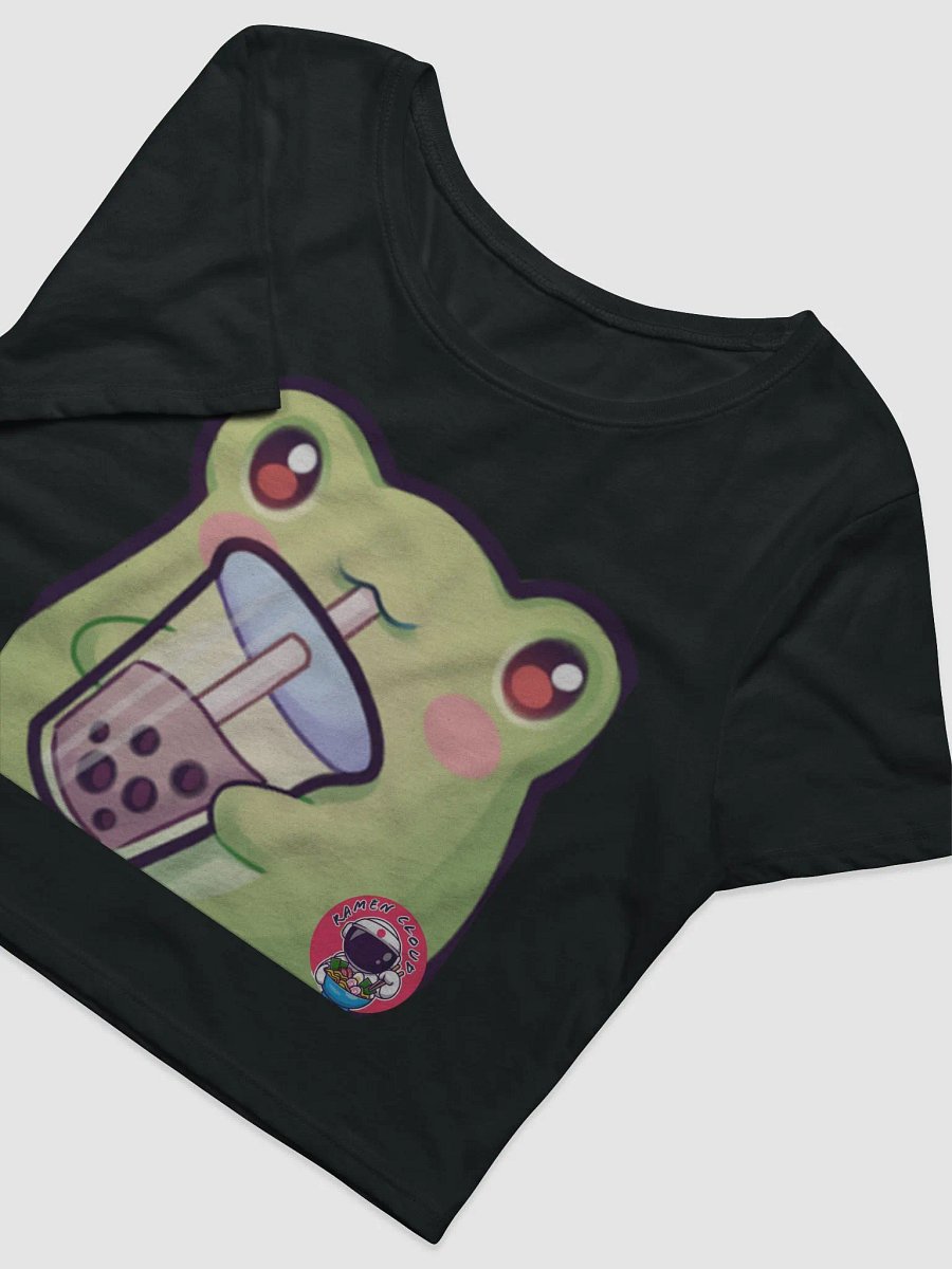 Whimsical Frog Boba Tea Crop Tee product image (3)