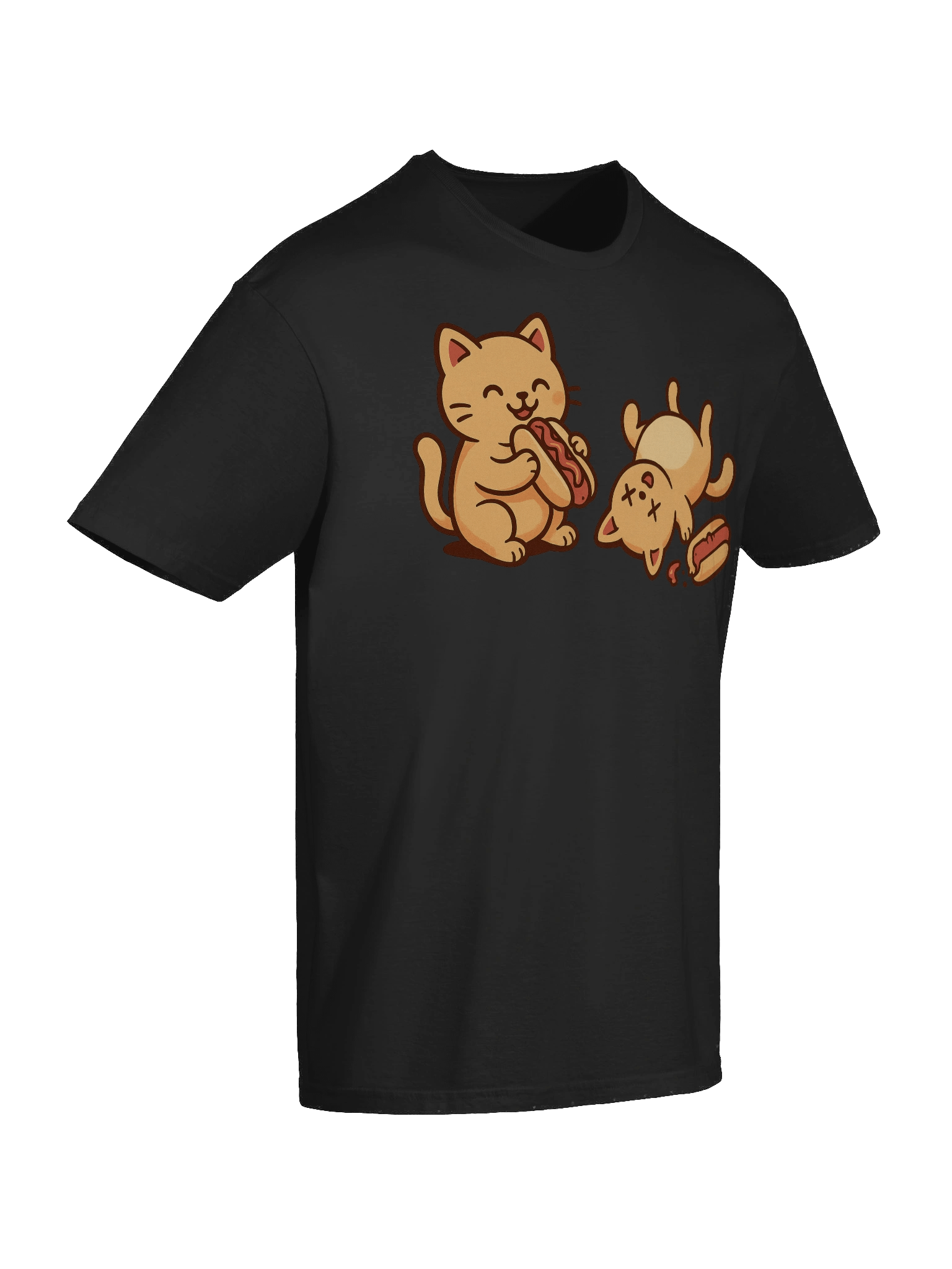 Playful Hot Dogs Cats T-Shirt product image (68)