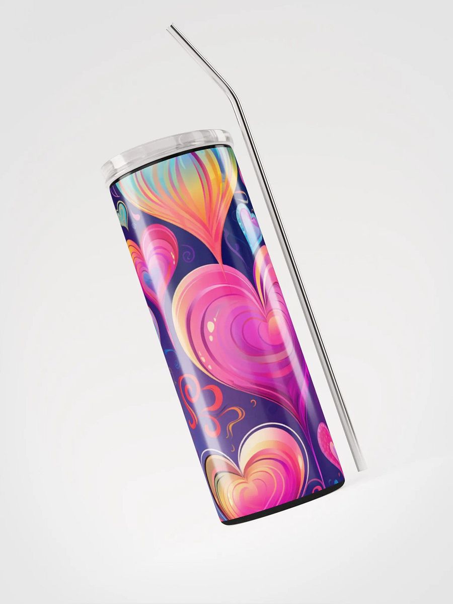 Boho Hearts Stainless Steel Tumbler: Embrace Love in Style product image (3)