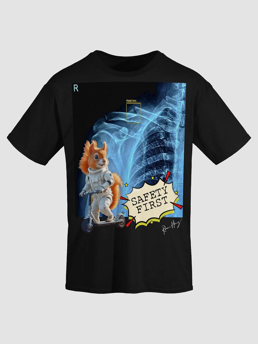 Safety First T-Shirt with real authentic X-ray product image (3)