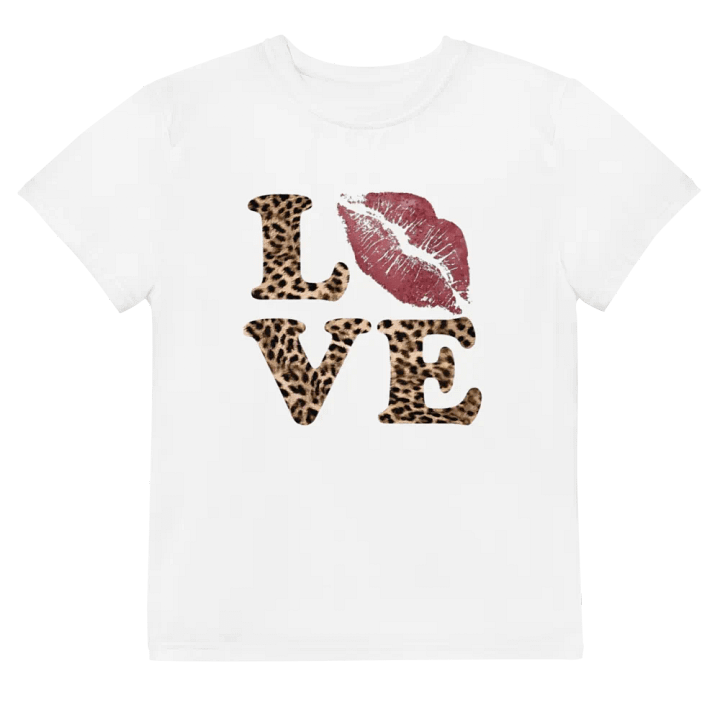 Wild Love Leopard style youth baby tee product image (2)