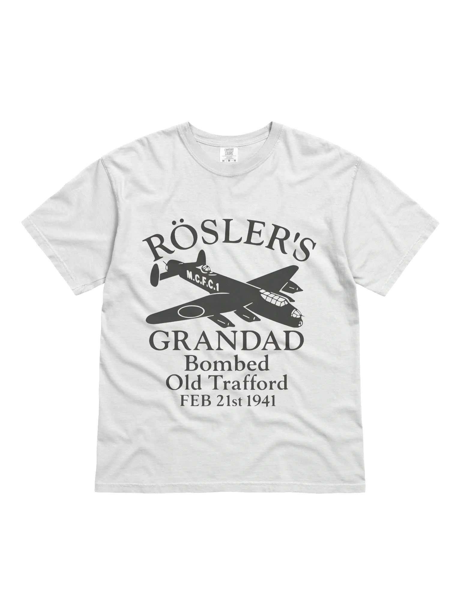 Rosler’s Grandad Bombed Old Trafford 1941 Shirt product image (2)