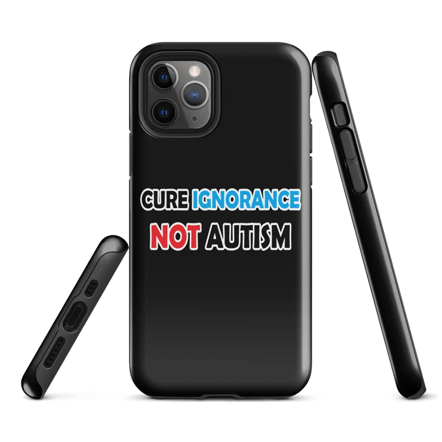 Cure Ignorance Not Autism iPhone Tough Case product image (2)