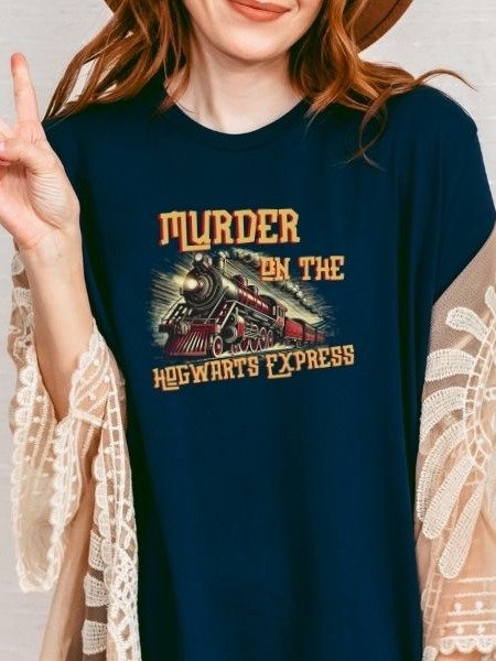 Hogwarts Express Funny Vintage Pulp Mystery Harry Potter Shirt product image (7)