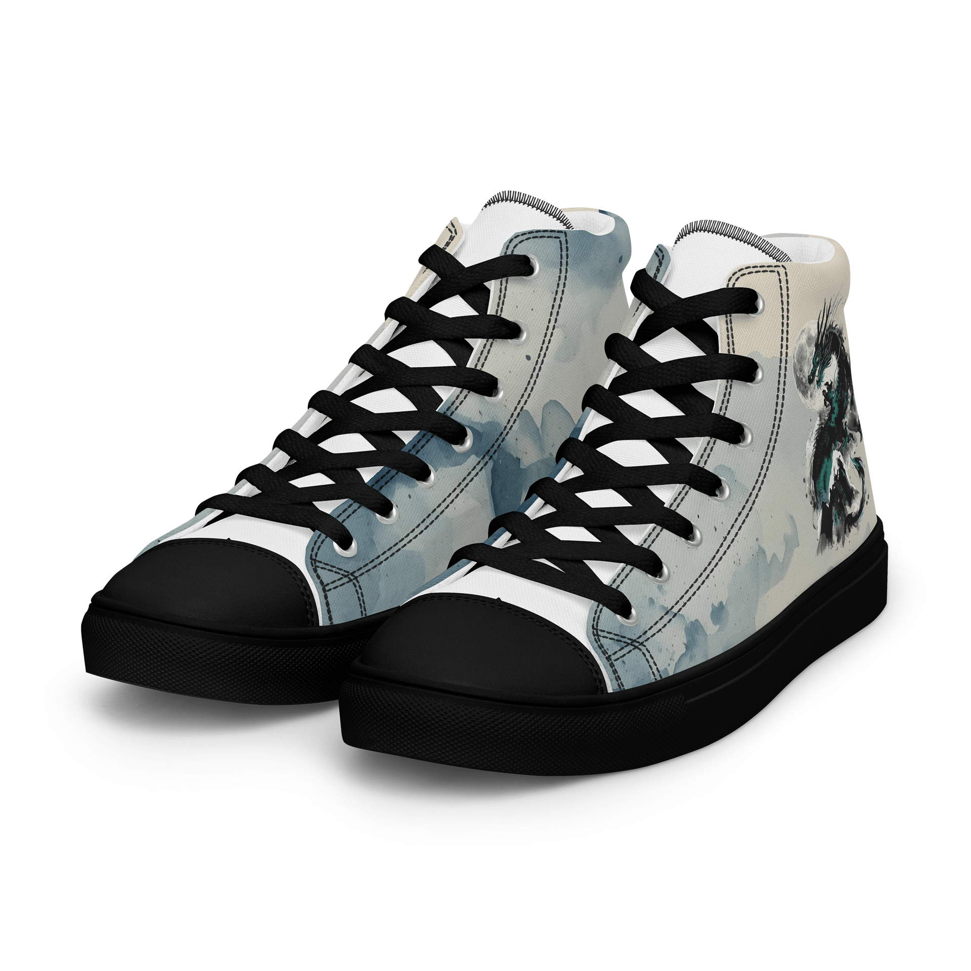 Moonlit Dragon Men's High Tops product image (5)