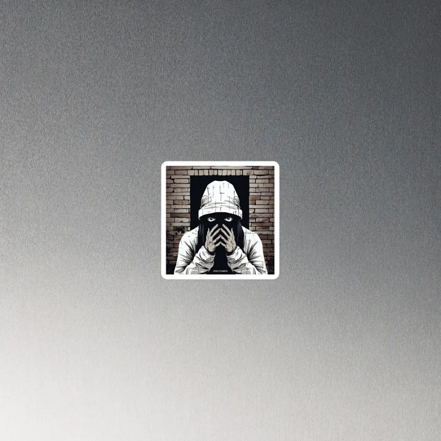 PREMIUM VINYL MAGNET ⚫️ Crow Man's Pensive Reverie product image (4)