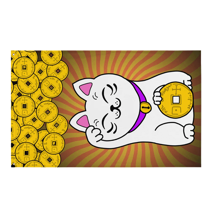 Maneki neko flag product image (1)
