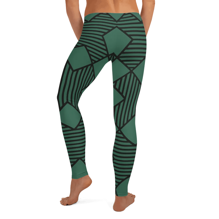 Customizable Geometric Green Leggings product image (8)
