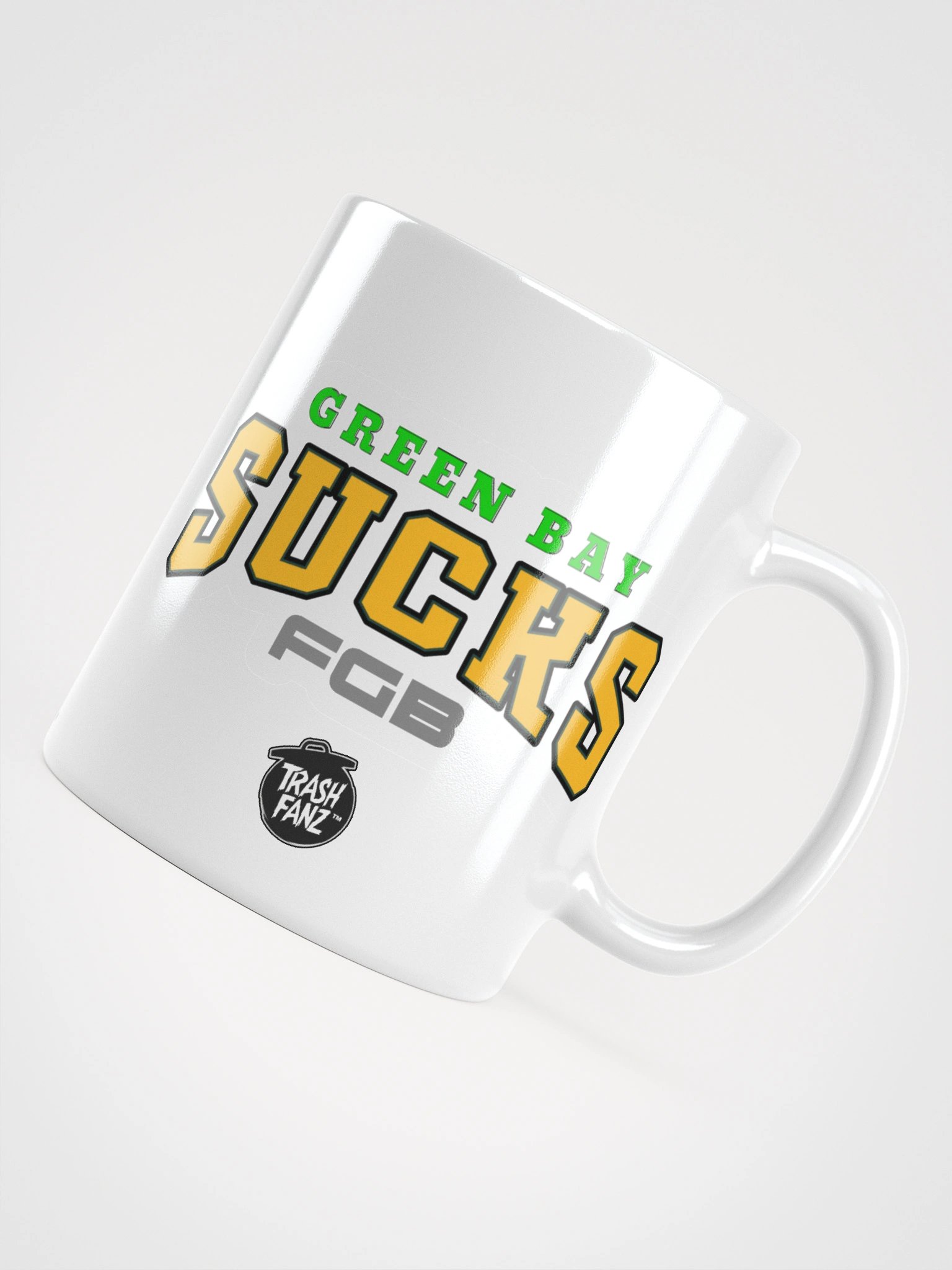 Green Bay Sucks Cartoon Mug | Green Bay Packers | Trash Fanz | NFL Rivals Locker product image (2)