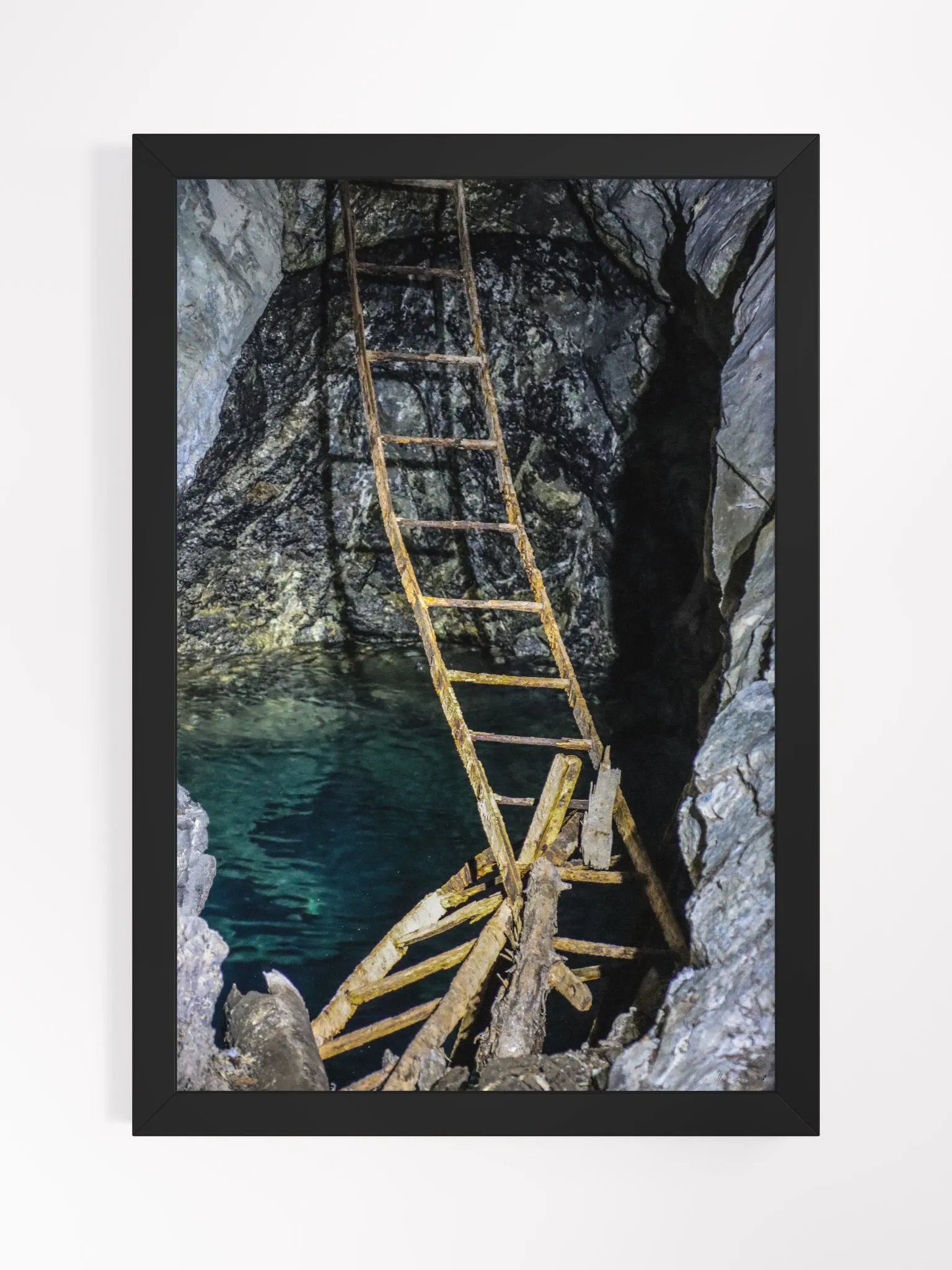 Print Fine Art - The Ladder to Depths - Mine de la Moria product image (1)