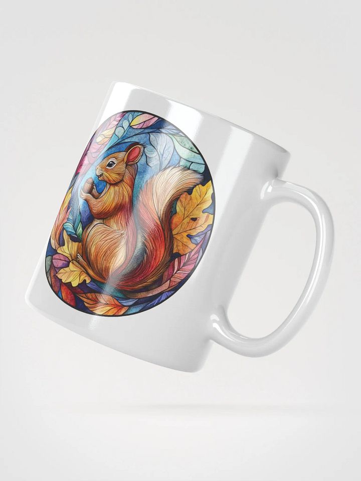 Autumnal Squirrel Stained Glass Mug product image (4)