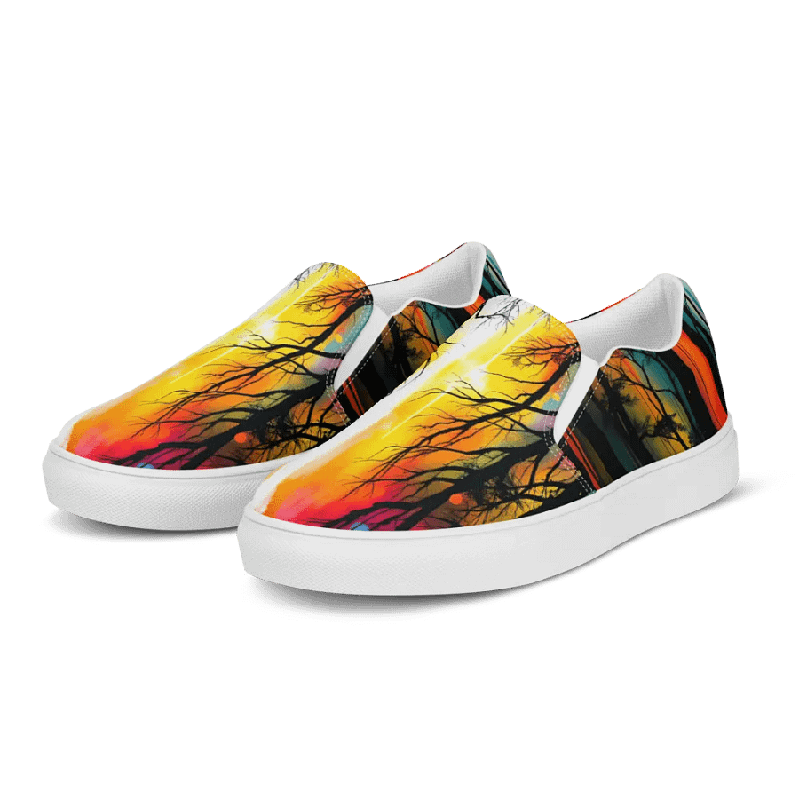 Prism in the woods, wonems canvas Slip On shoes product image (3)