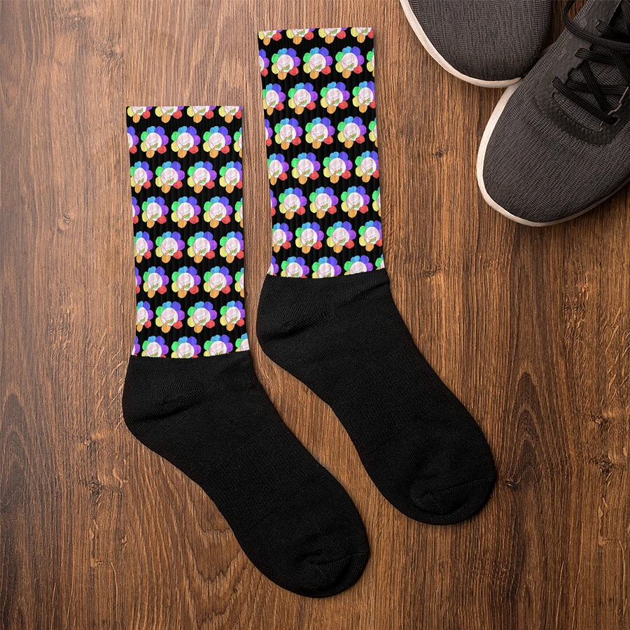 Black Flower Socks product image (6)