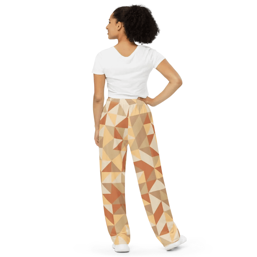 BUIII Dynamic Geometry: Warm Ember Wide-Leg Pants product image (3)