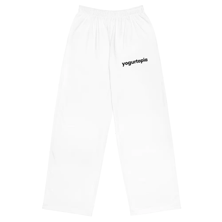 "yogurtopia" wide-leg sweats product image (1)