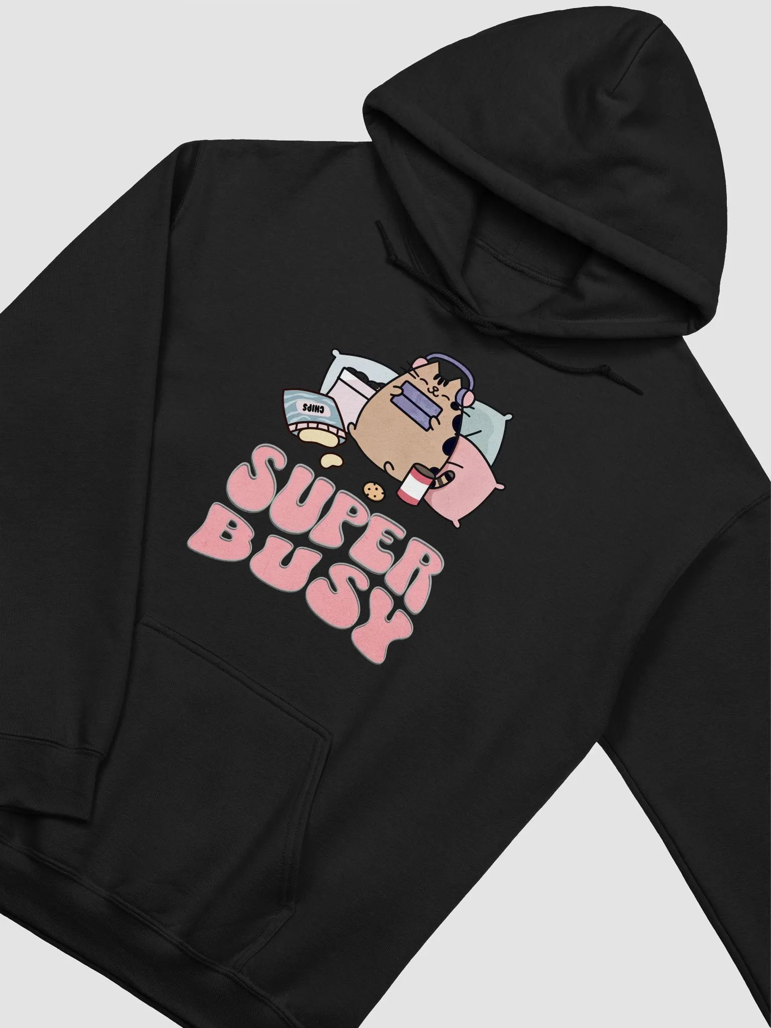 Quirky Cat Snacking Out At Home Hoodie product image (3)