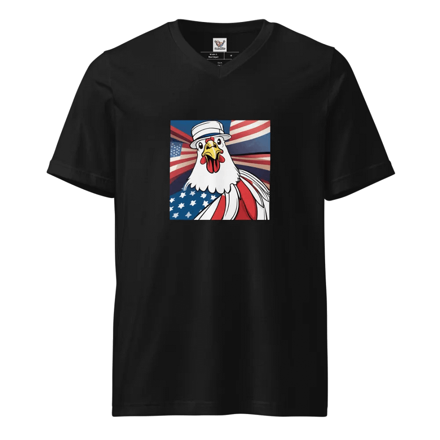 Patriotic Rooster V-Neck Tee product image (1)