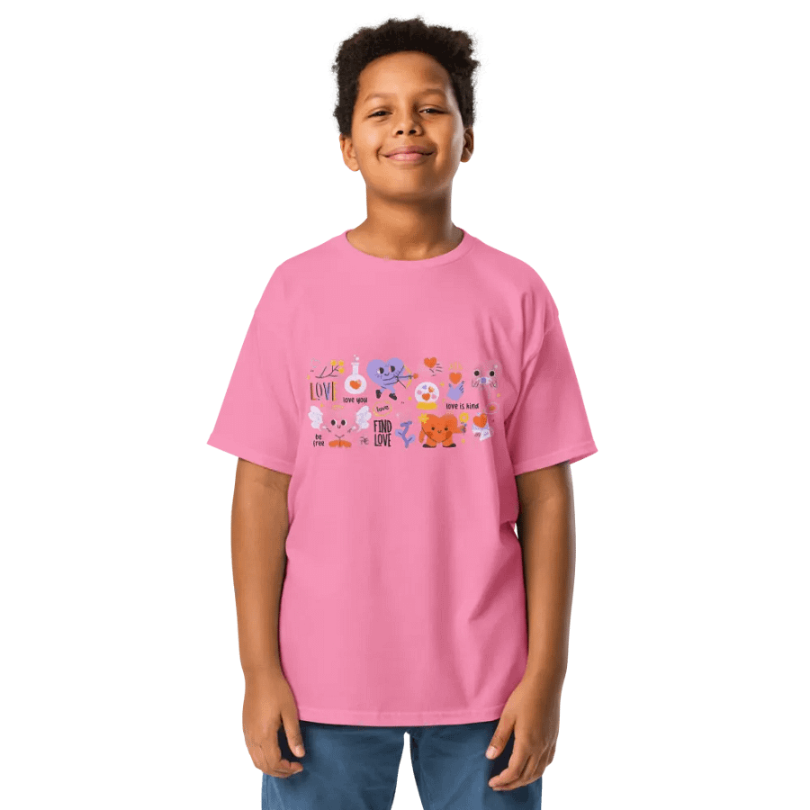 Kids T-Shirt Lovely Hearts product image (1)