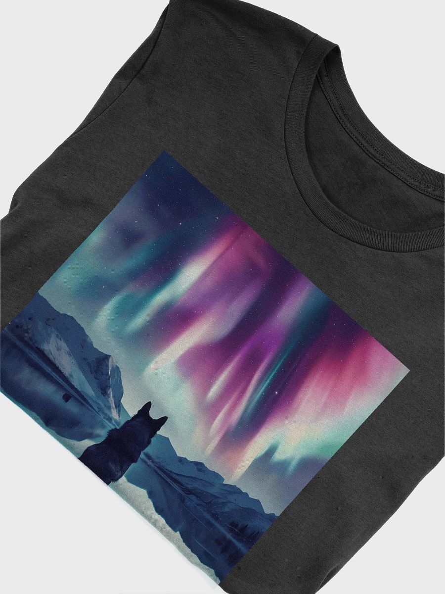 Northern Lights Dog T-Shirt | Magical Night Sky Dog Lover Tee | Perfect Gift for Pet Owners product image (5)