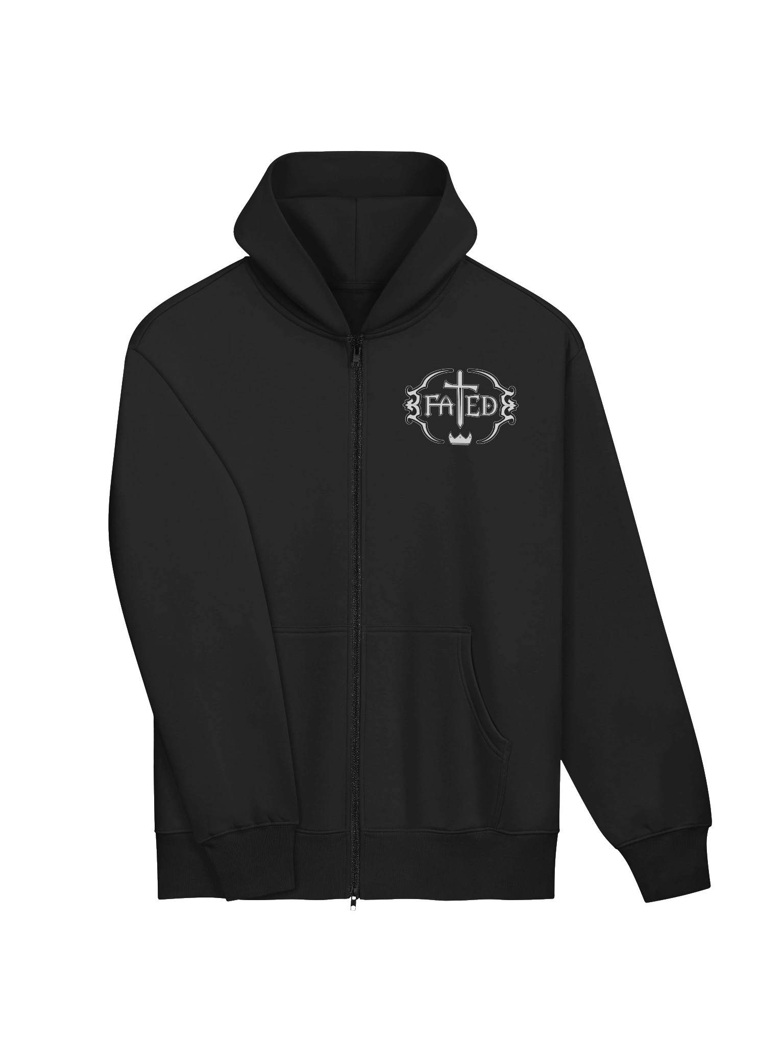 Fated Classic Logo Premium Heavyweight Zip Hoodie product image (3)