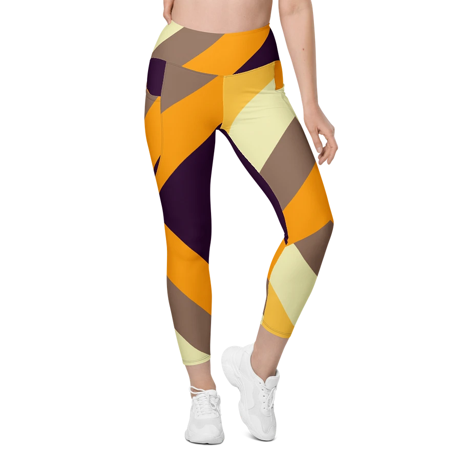 Sunset Stripes All-Over Leggings with Pockets product image (5)