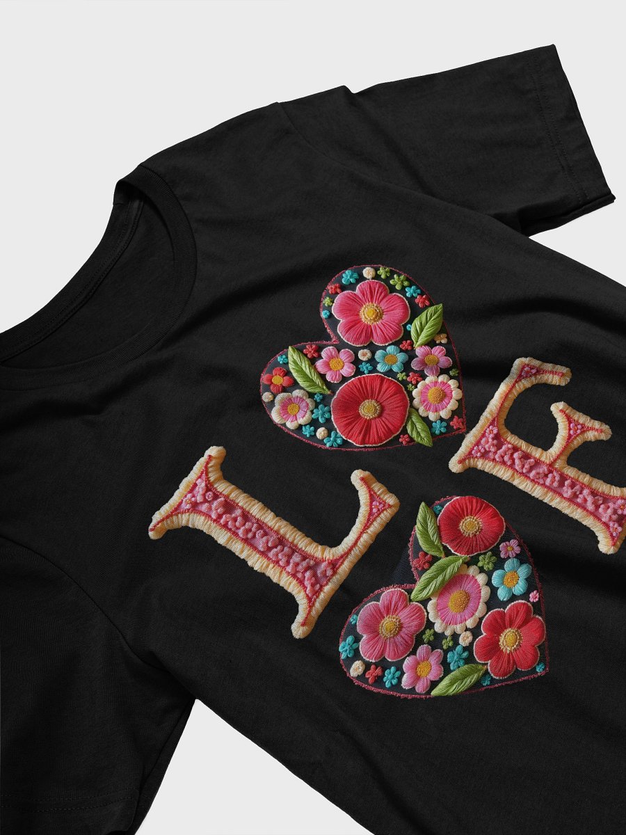 Embroidered Love Floral T-Shirt product image (9)
