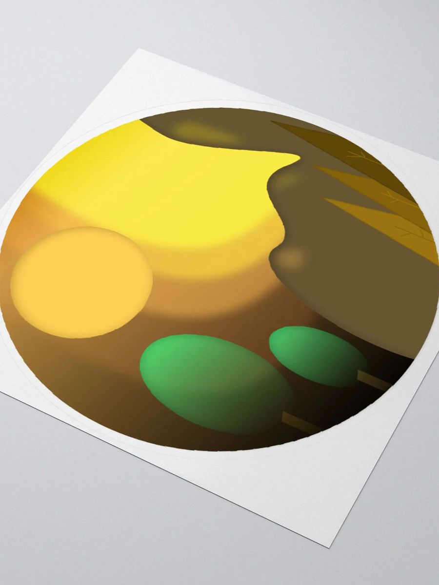 Sunset Mountain Landscape Sticker product image (3)