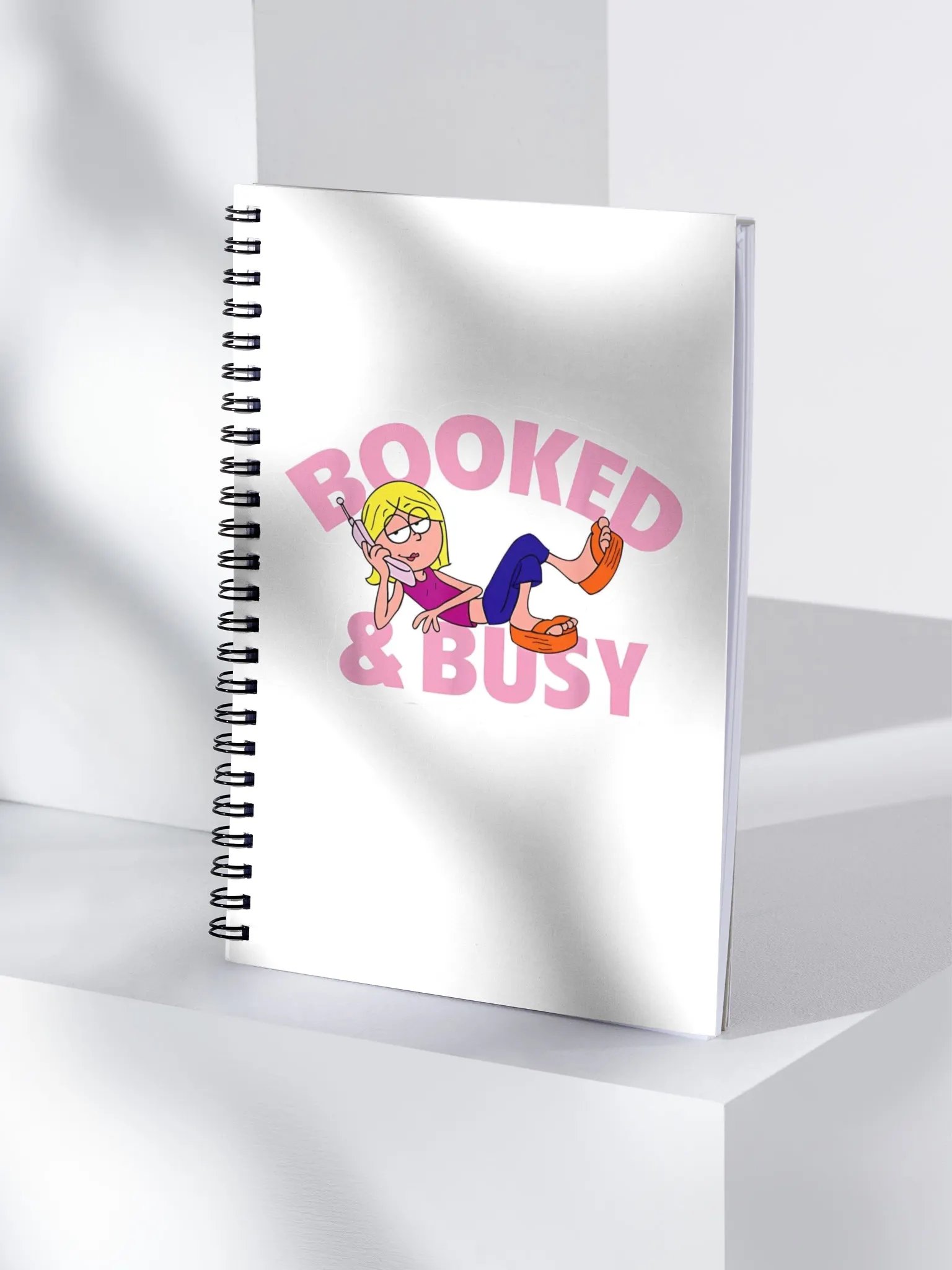 Booked & Busy Spiral Notebook product image (4)