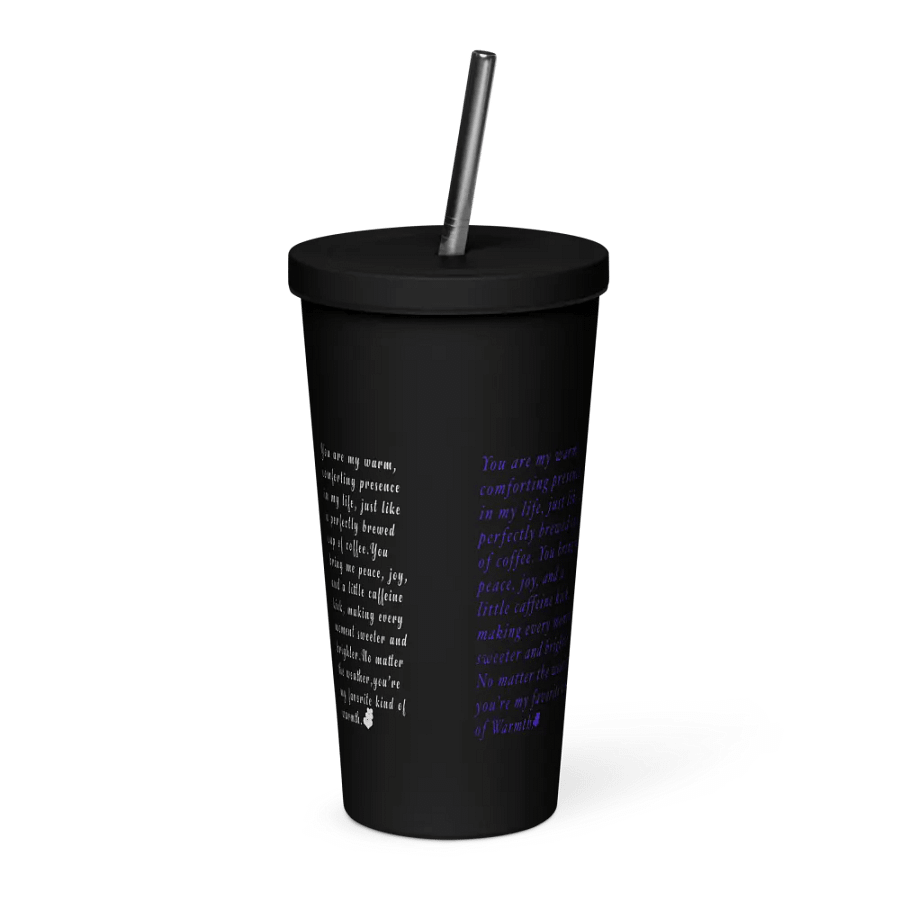 Cupid’s Cold Cup, Sips of Romance, Valentine’s Drinkware, Love on the Go, Sweetheart Straw Cup product image (2)