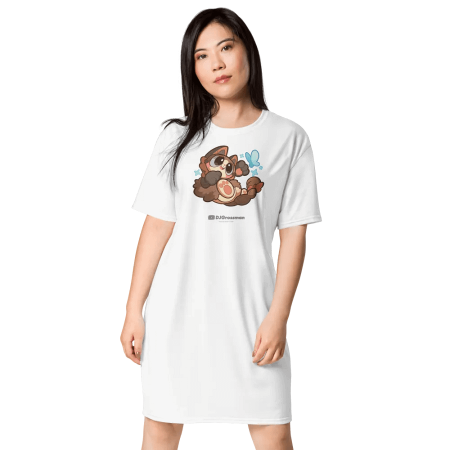 Playing Terra • T-shirt Dress (White) product image (1)