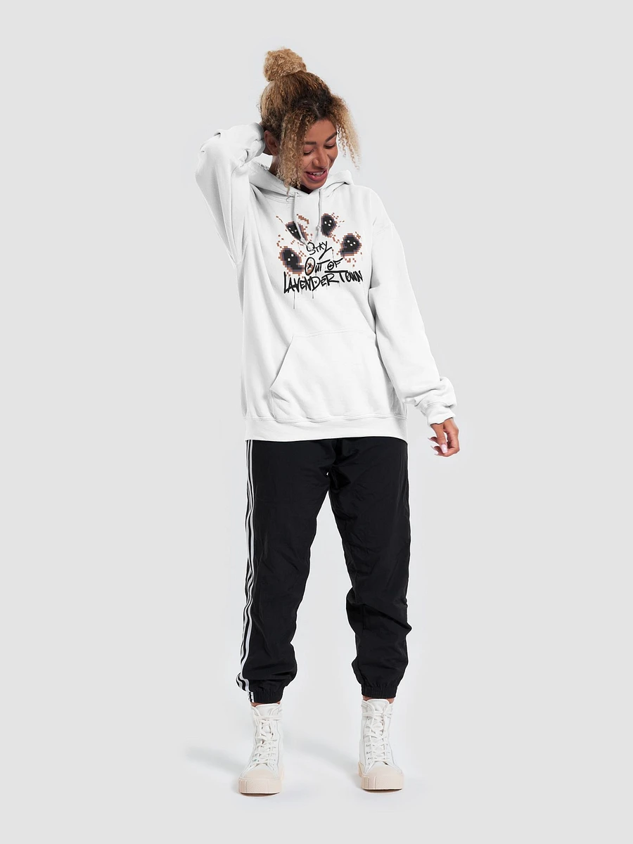 STAY OUT OF LAVENDER TOWN Hoodie (Black Print) product image (11)