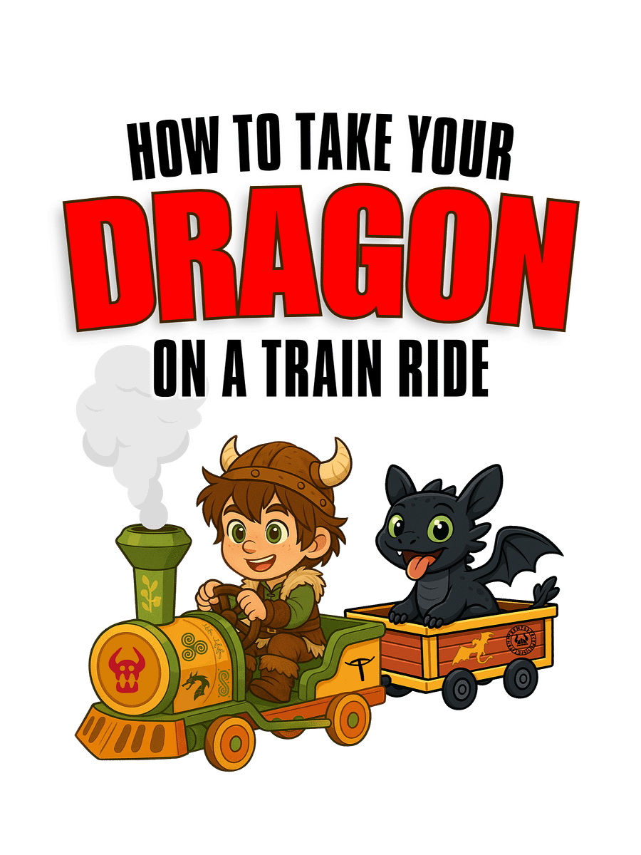HOW TO TAKE YOUR DRAGON ON A TRAIN RIDE - TEE product image (31)