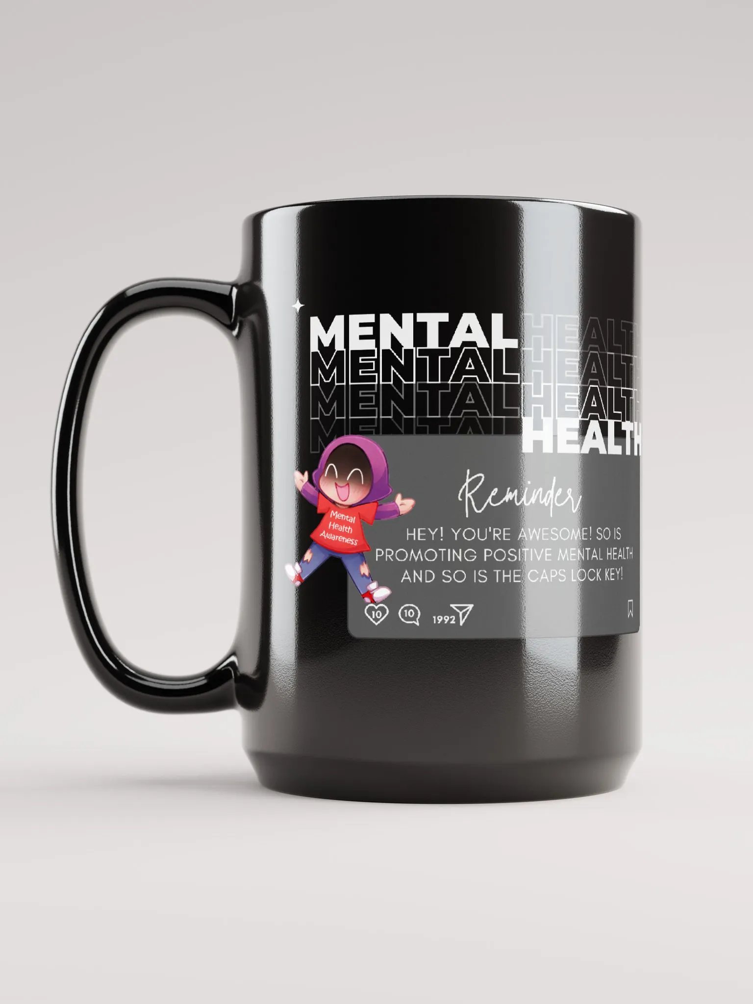 Mental Health Awareness Coffee Mug Dark product image (6)