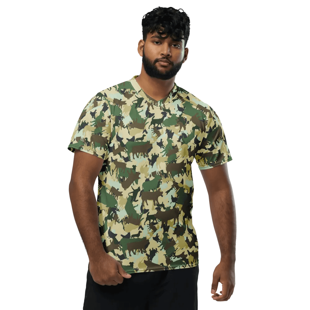 FARMOUFLAGE WEST COAST CAMO RECYCLED UNISEX SPORTS JERSEY product image (7)