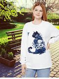 Cat Shirt Wildflower Cat TShirt | Flower Cat Silhouette | Cute Cat with Flowers Tee | Cat Mom Gift product image (1)