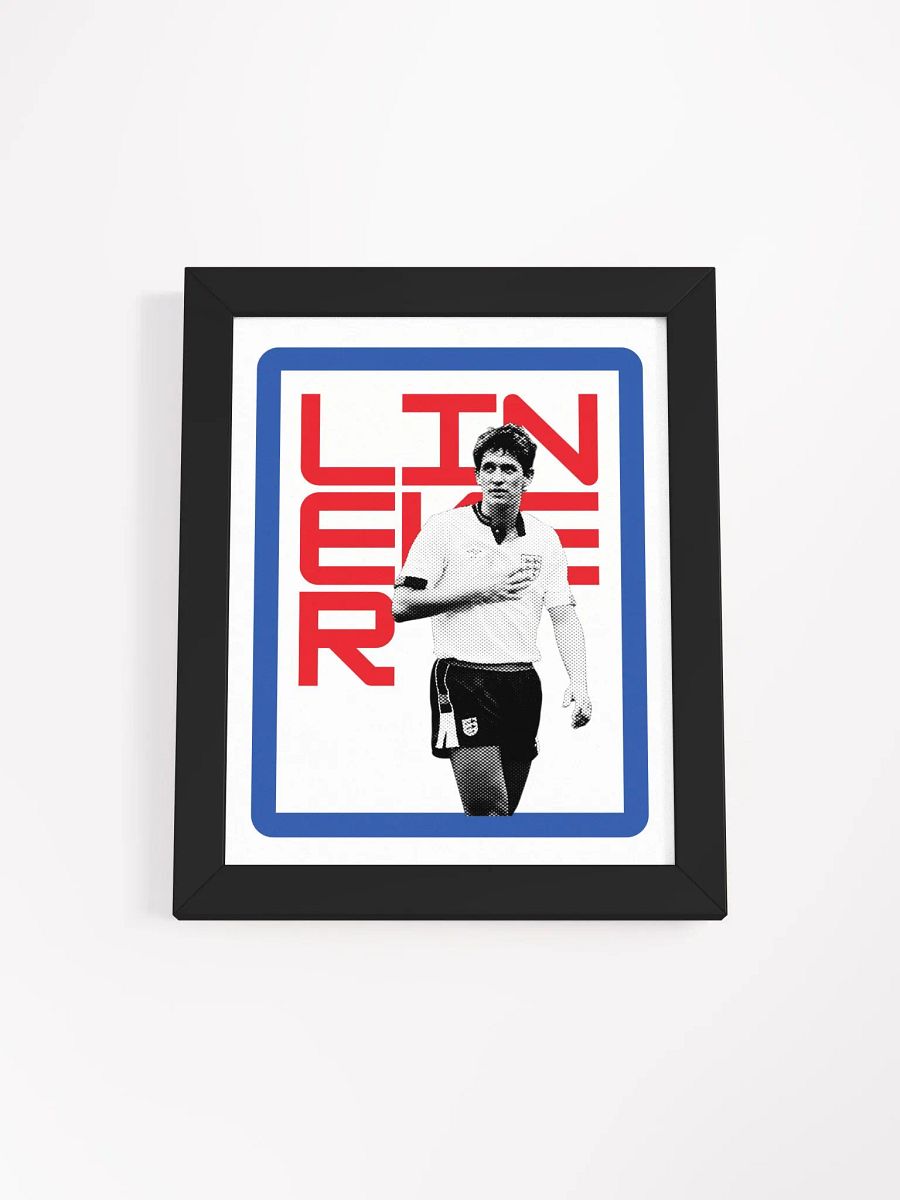 Gary Lineker BW England Name Art Framed Print product image (3)