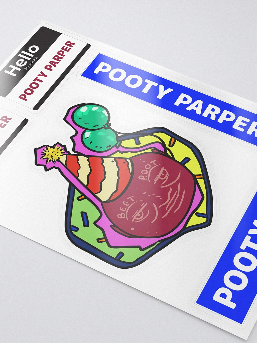 Vaporpoot Pooty Party sticker sheet product image (3)