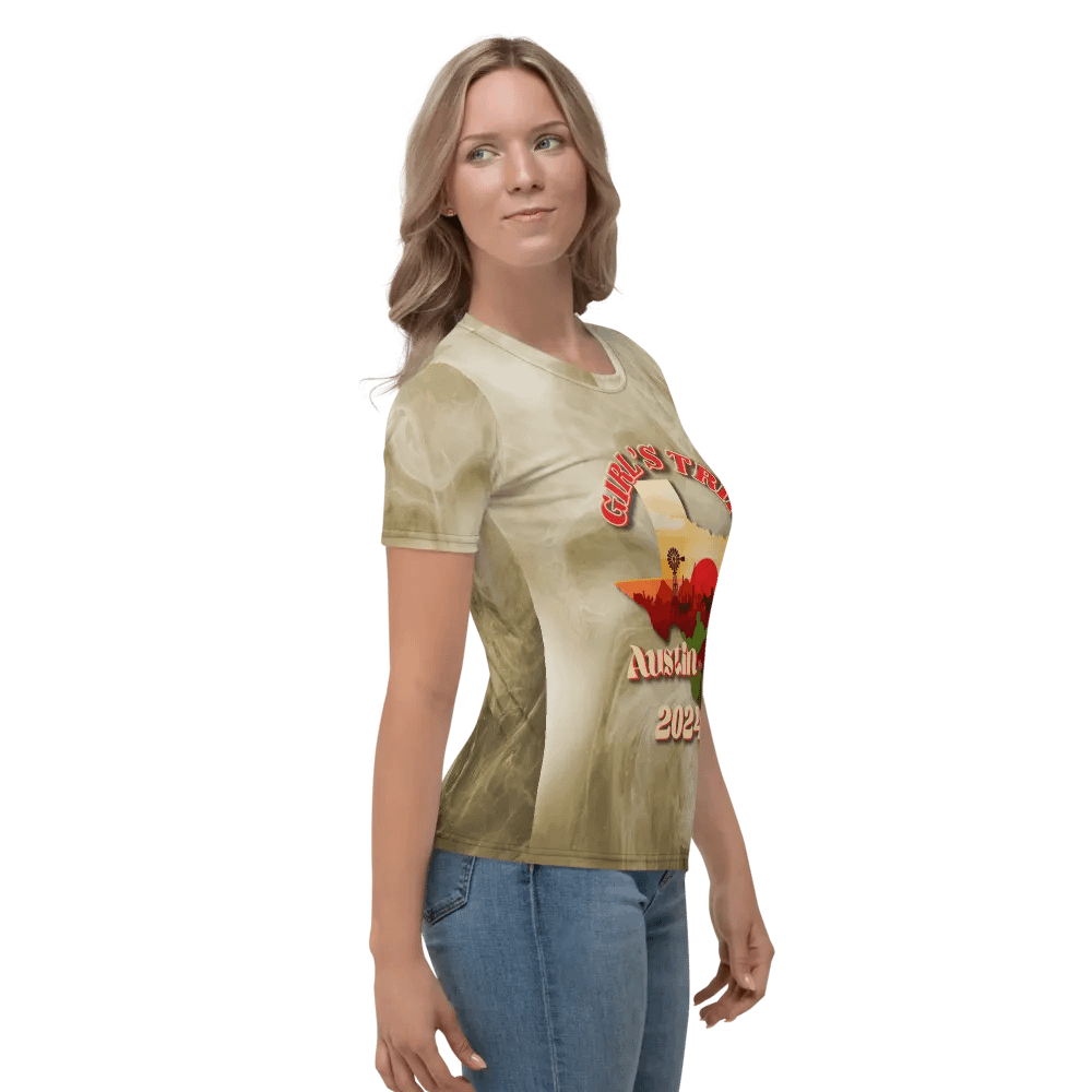 Girls Trip Austin Tx 2024 All Over Print T-shirt product image (4)