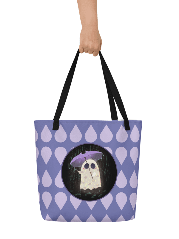 Little Ghost in the Rain - Tote Bag product image (1)