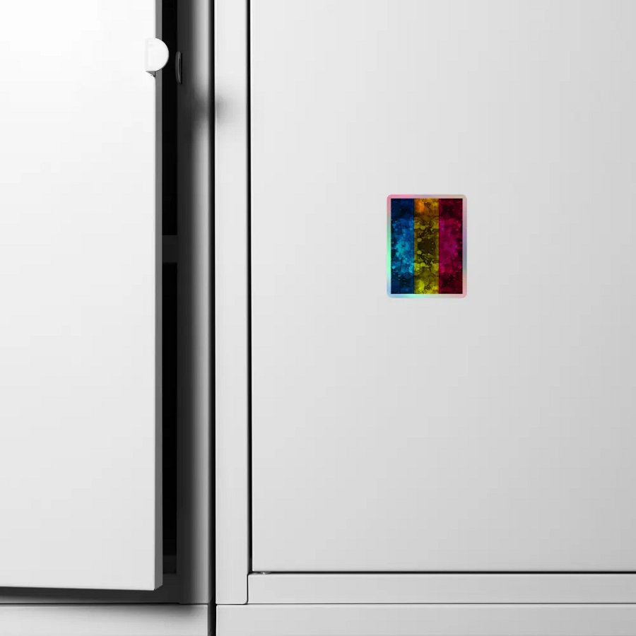 Pansexual Pride Flag Sticker (Textured Variation) product image (6)