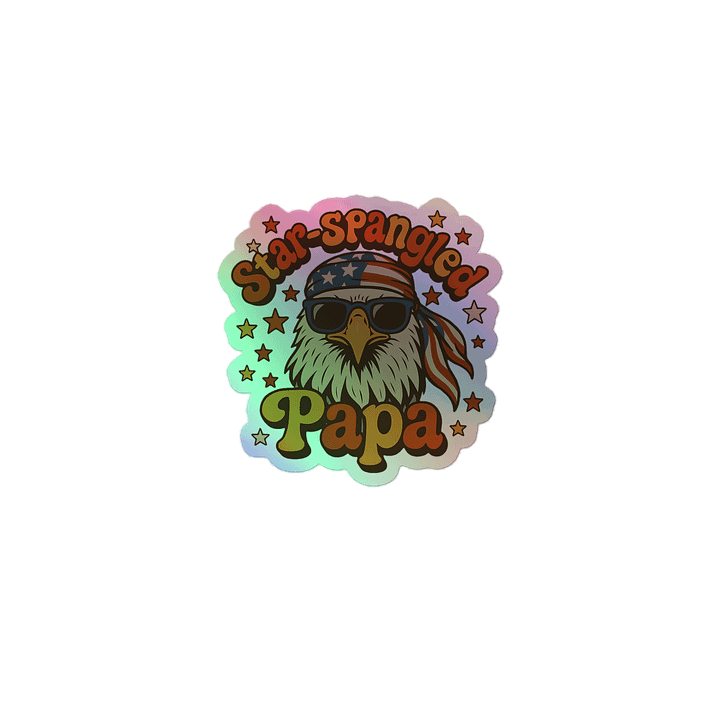 Star-Spangled Papa Eagle Sticker Set product image (1)
