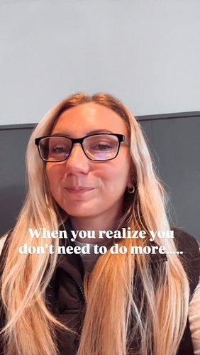 Some days it’s not about “doing more.”
it’s about remembering who you said you wanted to be…and actually showing up for her.
...