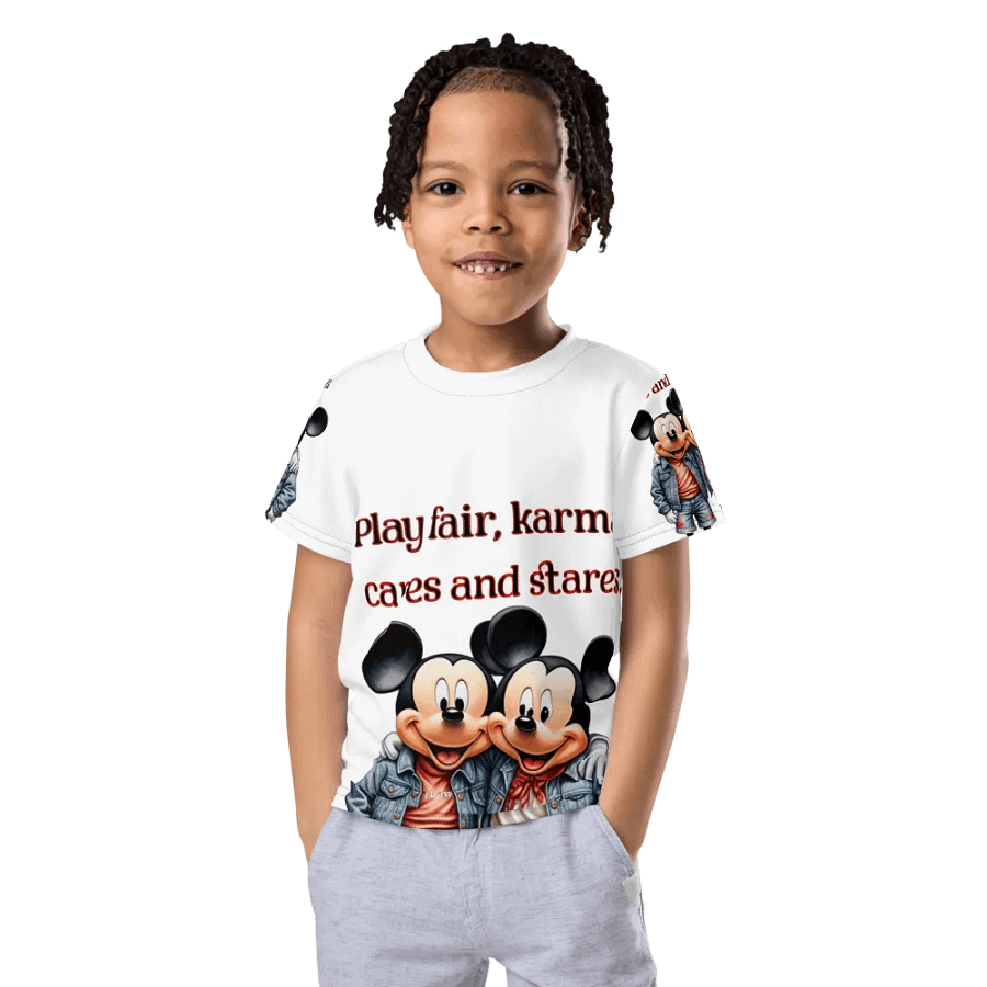 Karma Cares All-Over Print Kids T-Shirt product image (11)