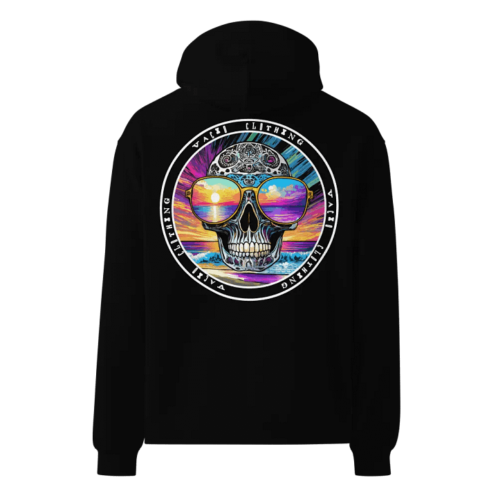 VACIO Sunset Mandala Skull Premium Relaxed Fit Hoodie product image (5)