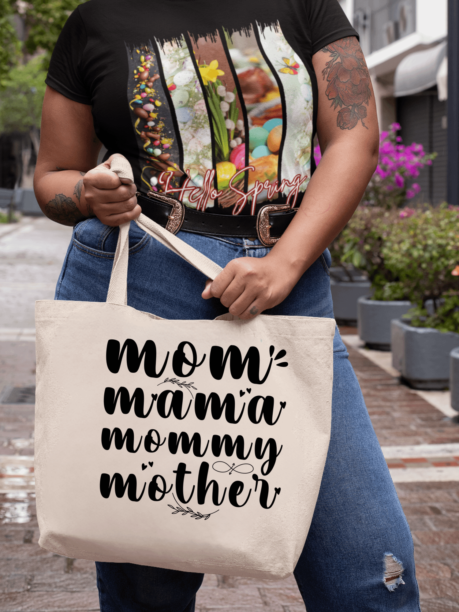 Mom, Mama, Mommy, Mothers Day Eco Tote Bag. product image (1)