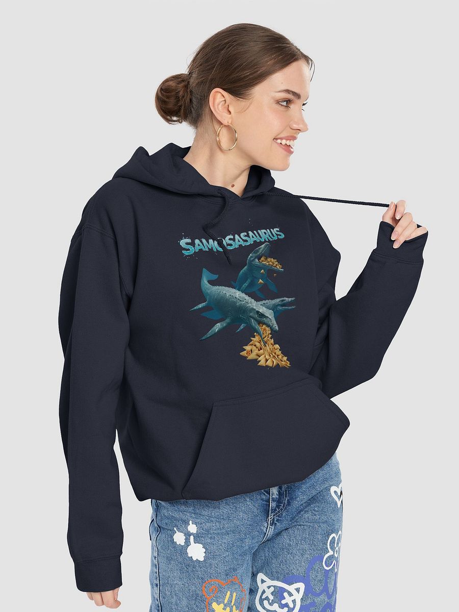 Samosasaurus - Mosasauraus and Samosa Funny Dinosaur Hoodie product image (7)