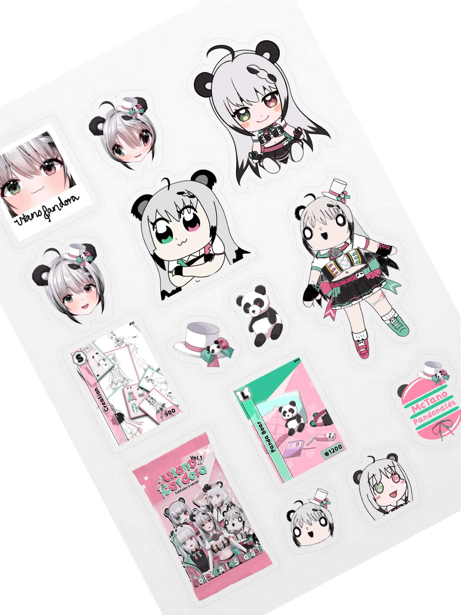 Utano Pandora Silly Collection Stickers A product image (1)