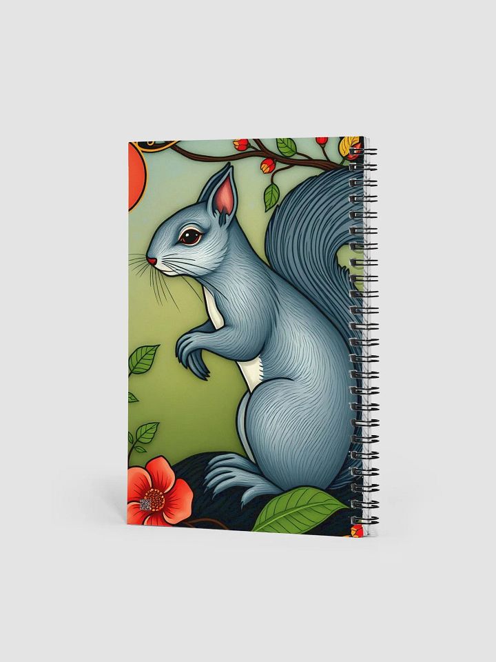 Whimsical Squirrel Spiral Notebook product image (2)